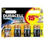 Батарейки DURACELL MN1500 TURBO BL8